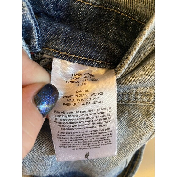 Silver Jeans overalls size S casual faded denim - Picture 5 of 5